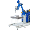 Stazione di lavoro per saldatura laser a fibra integrata con robot