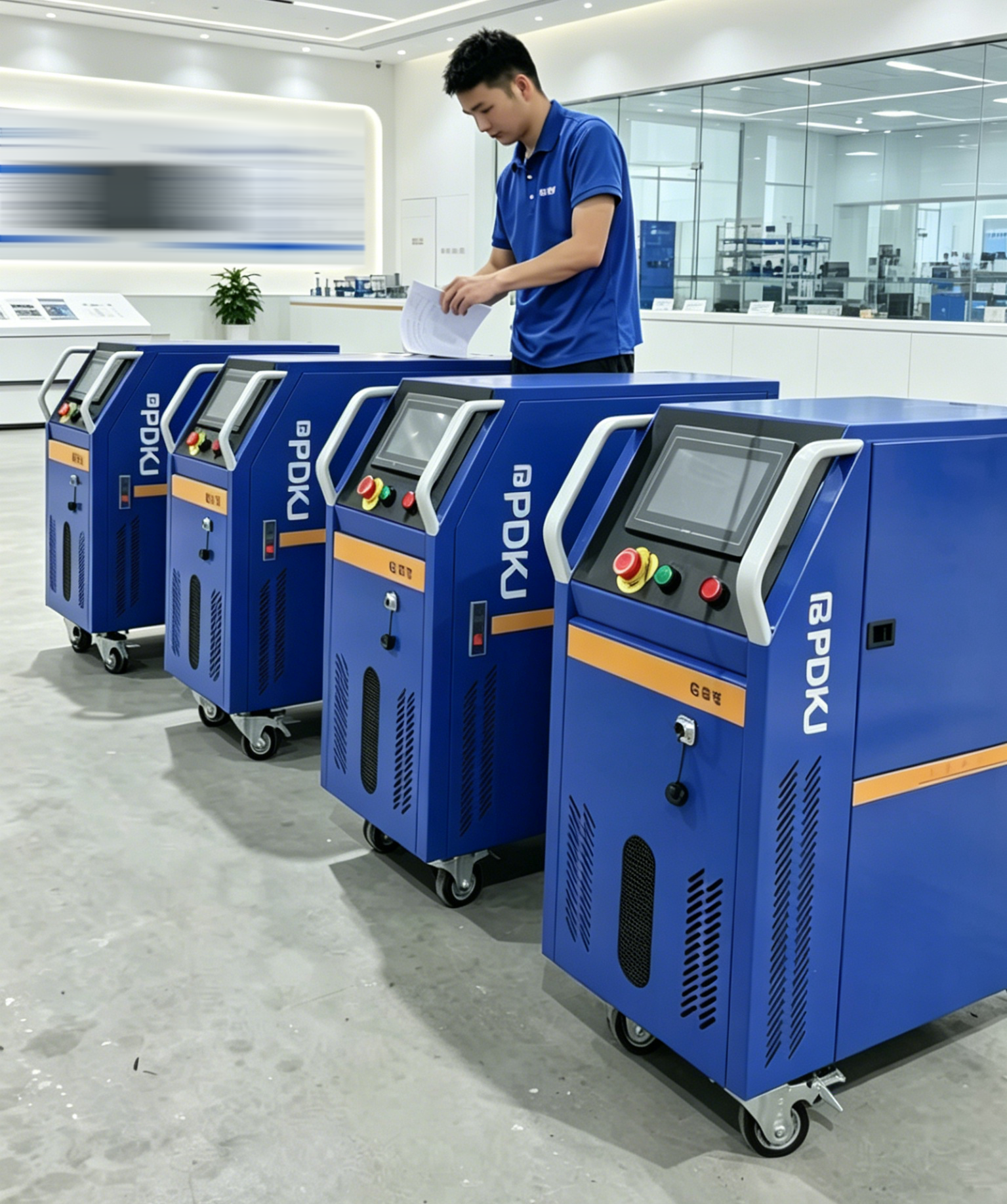 Saldatrice laser raffreddata ad aria